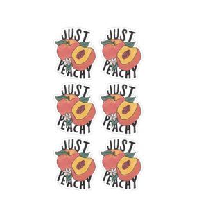 JUST PEACHY LAMINATED VINYL STICKERS #162